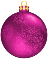 palla di Natale rosa png