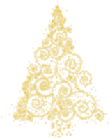 arbre de noël en or png