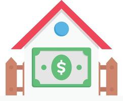 dollar house vector illustration on a background.Premium quality symbols.vector icons for concept and graphic design.