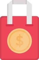 dollar bag vector illustration on a background.Premium quality symbols.vector icons for concept and graphic design.