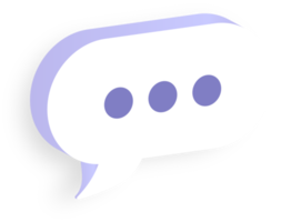 3D speech bubble icons illustration. Minimal blank 3d chat boxes sign. 3d png illustration.