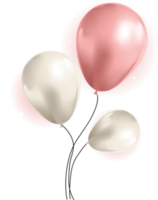 fond d'anniversaire de vacances de fête avec des ballons png