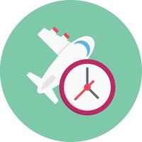 ilustración de vector de tiempo de vuelo en un fondo. símbolos de calidad premium. iconos vectoriales para concepto y diseño gráfico.