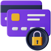 Secure payment 3d rendering isometric icon. png