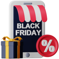 Discount store 3d rendering isometric icon. png