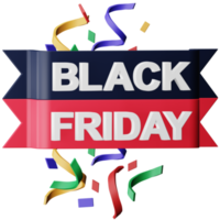 Black friday 3d rendering isometric icon. png