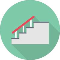 stair vector illustration on a background.Premium quality symbols.vector icons for concept and graphic design.