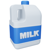 Milchflasche 3D-Rendering isometrisches Symbol. png