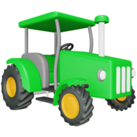 icône isométrique de rendu 3d du tracteur. png