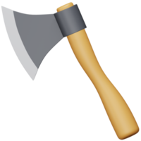 Axe 3d rendering isometric icon. png