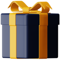 Geschenkbox 3D-Rendering isometrisches Symbol. png