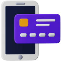 Online payment 3d rendering isometric icon. png