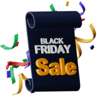 Black Friday Sale 3D-Rendering isometrisches Symbol. png