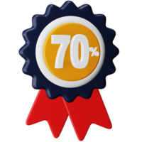 70 percent discount 3d rendering isometric icon. png