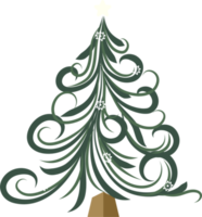 Weihnachtsbaum kalligrafisches Design png