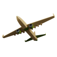 avião de renderização 3D png
