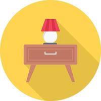 ilustración de vector de mesa de lámpara en un fondo. símbolos de calidad premium. iconos vectoriales para concepto y diseño gráfico.