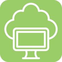 Cloud Computing Icon Style vector