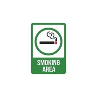 Smoking area symbol sign vector