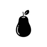 vector de diseño de icono de fruta de aguacate