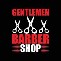 Barber T-shirt design vector