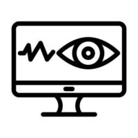 Monitoring Icon Design vector