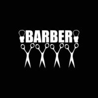 Barber T-shirt design vector