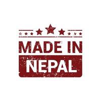 Nepal stamp design vector