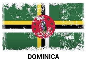 Dominica falg design vector