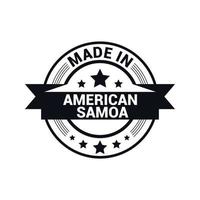 vector de diseño de sello de samoa americana