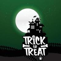 Happy Halloween scary Night background vector