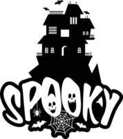 Spooky fun with typography design vector
