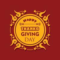 Happy Thanks Giving day design vector