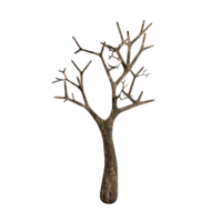 großer Baum, trockener Zustand, 3D-Design png