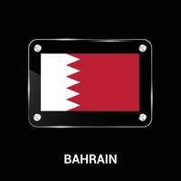 Bahrain flag design vector