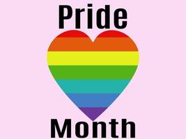 Pride Month, idea for a poster, banner, flyer or postcard vector