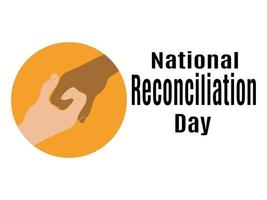 National Reconciliation Day, idea for poster, banner, flyer or postcard vector