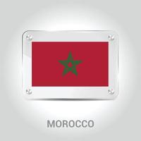 vector de diseño de bandera de marruecos