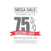 Boxing day sale card with elegent design vector