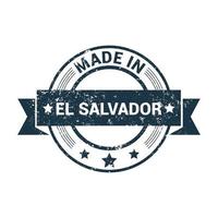 vector de diseño de sello de el salvador