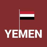 vector de tarjeta de diseño del día de la independencia de yemen