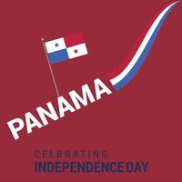 Panama Independence day design vector