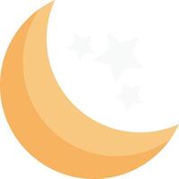 ilustración de vector de luna en un fondo. símbolos de calidad premium. iconos vectoriales para concepto y diseño gráfico.