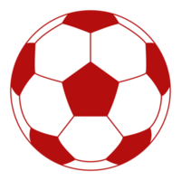 símbolo de icono de pelota de pie o pelota de fútbol para ilustración de arte, logotipo, sitio web, aplicaciones, pictograma, noticias, infografía o elemento de diseño gráfico. formato png