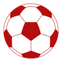 símbolo de icono de pelota de pie o pelota de fútbol para ilustración de arte, logotipo, sitio web, aplicaciones, pictograma, noticias, infografía o elemento de diseño gráfico. formato png