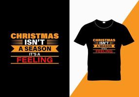 Top Christmas Typography T-shirt Design, Best Typography T-shirt Design, T-style vector