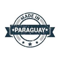 vector de diseño de sello de paraguay