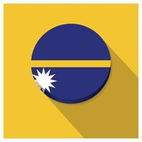 vector de diseño de bandera de nauru