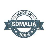 Made in Somalia stamp design vector