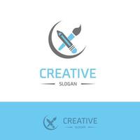 Company logo and typography with elegent design vector